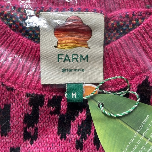 Farm Rio GRAPHIC ELEMENTS AINIKA SWEATER multicolored size M - Picture 8 of 11